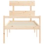 Cama para personas mayores con cabecero madera maciza 90x200 cm de vidaXL, Camas y somieres - Ref: Foro24-3195336, Precio: 11...