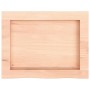 Encimera de baño madera maciza sin tratar 40x30x(2-4) cm