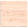 Encimera de baño madera maciza sin tratar 40x40x(2-6) cm