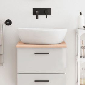 Encimera de baño madera maciza sin tratar 40x50x2 cm