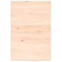 Encimera de baño madera maciza sin tratar 40x60x2 cm