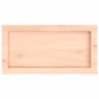 Encimera de baño madera maciza sin tratar 60x30x(2-4) cm