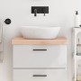 Encimera de baño madera maciza sin tratar 60x30x(2-6) cm