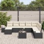 Conjunto de sofá de jardín 9 pcs 319 x 209 x 85 cm Poliratán