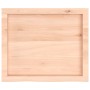Encimera de baño madera maciza sin tratar 60x50x(2-4) cm