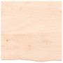 Encimera de baño madera maciza sin tratar 60x40x2 cm