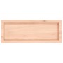 Encimera de baño madera maciza sin tratar 80x30x(2-4) cm