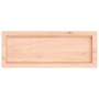 Encimera de baño madera maciza sin tratar 80x30x(2-6) cm