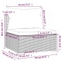 Gartenmöbel- und Kissenset, 7-teilig, schwarzes synthetisches Rattan von vidaXL, Gartensets - Ref: Foro24-3102471, Preis: 629...