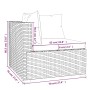 Gartenmöbel- und Kissenset, 7-teilig, schwarzes synthetisches Rattan von vidaXL, Gartensets - Ref: Foro24-3102471, Preis: 629...