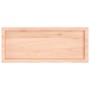 Encimera de baño madera maciza sin tratar 100x40x(2-4) cm