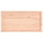 Encimera de baño madera maciza sin tratar 100x50x(2-6) cm