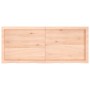 Encimera de baño madera maciza sin tratar 120x50x(2-6) cm