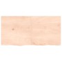 Encimera de baño madera maciza sin tratar 120x60x(2-4) cm