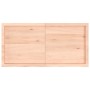 Encimera de baño madera maciza sin tratar 120x60x(2-4) cm