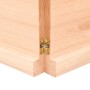 Encimera de baño madera maciza sin tratar 120x60x(2-4) cm