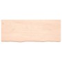 Encimera de baño madera maciza sin tratar 160x60x(2-6) cm