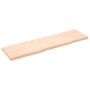 Encimera de baño madera maciza sin tratar 180x50x(2-6) cm
