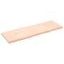 Encimera de baño madera maciza sin tratar 180x60x(2-6) cm
