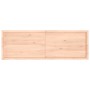 Encimera de baño madera maciza sin tratar 180x60x(2-6) cm