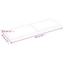 Encimera de baño madera maciza sin tratar 180x60x(2-6) cm