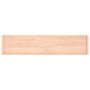 Encimera de baño madera maciza sin tratar 220x50x(2-6) cm
