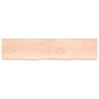 Encimera de baño madera maciza sin tratar 220x50x(2-6) cm
