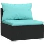 4-piece garden furniture set and black synthetic rattan cushions by vidaXL, Garden sets - Ref: Foro24-3102169, Price: 402,98 ...