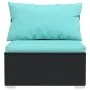 4-piece garden furniture set and black synthetic rattan cushions by vidaXL, Garden sets - Ref: Foro24-3102169, Price: 402,98 ...