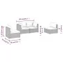 4-piece garden furniture set and black synthetic rattan cushions by vidaXL, Garden sets - Ref: Foro24-3102169, Price: 402,98 ...