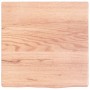 Encimera de baño madera maciza tratada marrón claro 40x40x2 cm