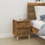 Nachttische 2 Einheiten Räuchereiche 40x35x50 cm von vidaXL, Schließfächer und Lagerschränke - Ref: Foro24-821837, Preis: 64,...