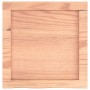 Encimera baño madera maciza tratada marrón claro 40x40x(2-4) cm