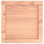 Encimera baño madera maciza tratada marrón claro 40x40x(2-6) cm