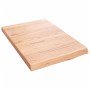 Encimera baño madera maciza tratada marrón claro 40x60x(2-4) cm en Encimeras | Comprar online en Foro24