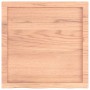 Encimera baño madera maciza tratada marrón claro 60x60x(2-6) cm