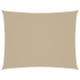 Toldo de vela rectangular tela Oxford beige 2,5x4 m