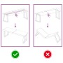 Encimera baño madera maciza tratada marrón claro 120x40x(2-4)cm