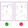 Encimera baño madera maciza tratada marrón claro 120x40x(2-6)cm