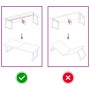 Encimera baño madera maciza tratada marrón claro 140x50x(2-6)cm