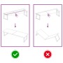 Encimera baño madera maciza tratada marrón claro 180x60x(2-4)cm