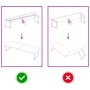 Encimera baño madera maciza tratada marrón claro 180x60x(2-6)cm