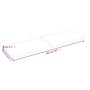 Encimera baño madera maciza tratada marrón claro 200x60x(2-6)cm