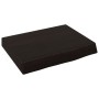 Encimera baño madera maciza tratada marrón oscuro 40x30x(2-6)cm