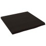 Encimera baño madera maciza tratada marrón oscuro 40x40x2 cm