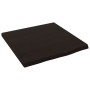 Encimera baño madera maciza tratada marrón oscuro 40x40x(2-4)cm