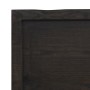 Encimera de baño madera tratada marrón oscuro 40x40x(2-6) cm