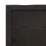 Encimera de baño madera tratada marrón oscuro 40x60x(2-4) cm