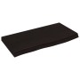 Encimera de baño madera tratada marrón oscuro 60x30x(2-4) cm