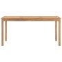 Mesa de comedor de jardín madera maciza de teca 160x80x77 cm